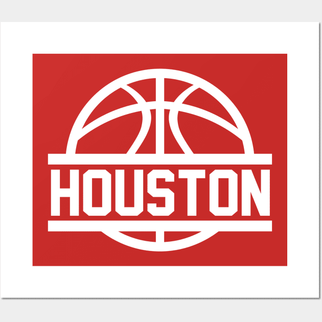 Houston Basketball Wall Art by CasualGraphic